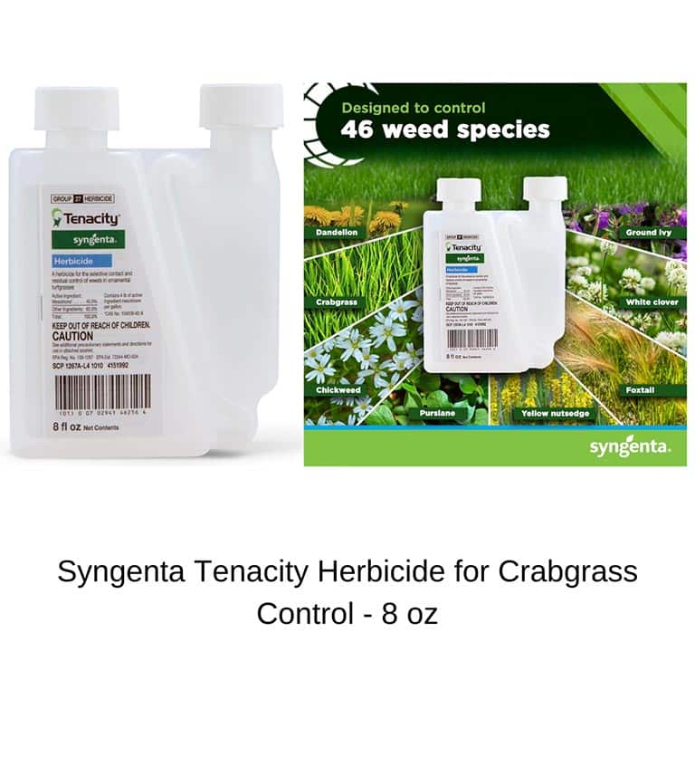 Syngenta Tenacity Herbicide, and 8-oz bottle of liquid weed killer for lawns and turf grasses